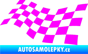 Samolepka Šachovnice 014 Fluorescentní růžová