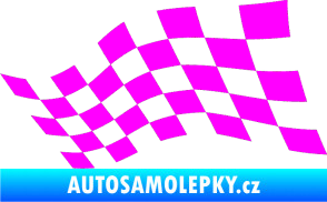 Samolepka Šachovnice 016 Fluorescentní růžová