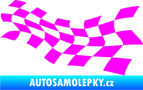 Samolepka Šachovnice 018 Fluorescentní růžová