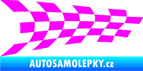 Samolepka Šachovnice 024 Fluorescentní růžová