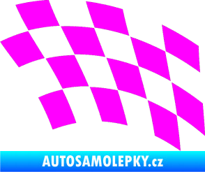 Samolepka Šachovnice 038 Fluorescentní růžová