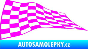 Samolepka Šachovnice 050 Fluorescentní růžová