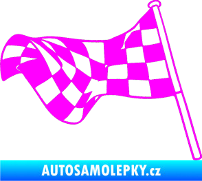 Samolepka Šachovnice 052 Fluorescentní růžová