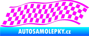 Samolepka Šachovnice 056 Fluorescentní růžová