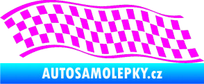 Samolepka Šachovnice 057 Fluorescentní růžová