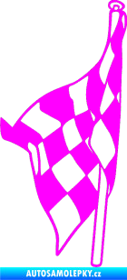 Samolepka Šachovnice 058 Fluorescentní růžová
