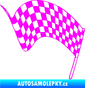 Samolepka Šachovnice 071 Fluorescentní růžová