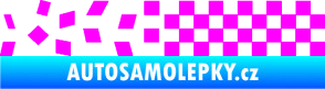 Samolepka Šachovnice 081 Fluorescentní růžová