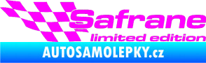 Samolepka Safrane limited edition levá Fluorescentní růžová