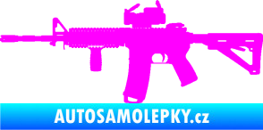 Samolepka Samopal 003 levá Fluorescentní růžová