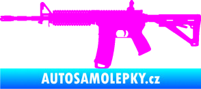 Samolepka Samopal 004 levá Fluorescentní růžová