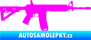 Samolepka Samopal 004 pravá Fluorescentní růžová