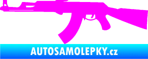 Samolepka Samopal 005 levá Fluorescentní růžová