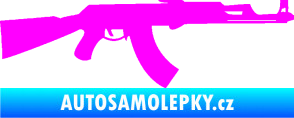 Samolepka Samopal 005 pravá Fluorescentní růžová