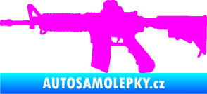 Samolepka Samopal 009 levá Fluorescentní růžová