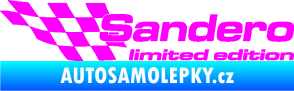 Samolepka Sandero limited edition levá Fluorescentní růžová