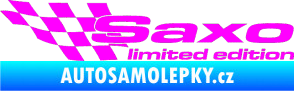 Samolepka Saxo limited edition levá Fluorescentní růžová