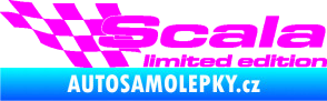 Samolepka Scala limited edition levá Fluorescentní růžová