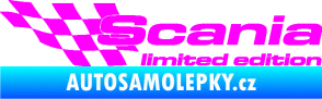 Samolepka Scania limited edition levá Fluorescentní růžová