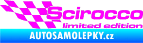 Samolepka Scirocco limited edition levá Fluorescentní růžová