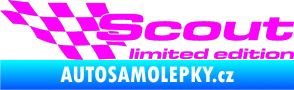 Samolepka Scout limited edition levá Fluorescentní růžová
