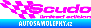 Samolepka Scudo limited edition levá Fluorescentní růžová