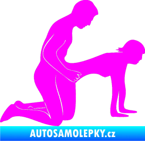 Samolepka Sexy siluety 024 Fluorescentní růžová