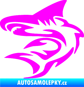 Samolepka Shark 002 levá Fluorescentní růžová