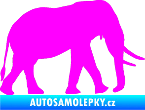 Samolepka Slon 011 pravá Fluorescentní růžová