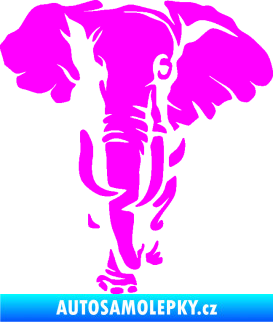 Samolepka Slon 031 levá Fluorescentní růžová