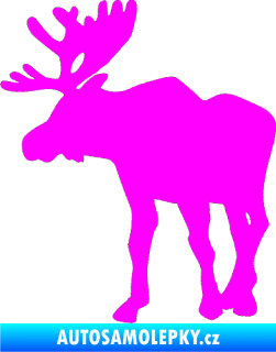 Samolepka Sob 001 levá Fluorescentní růžová