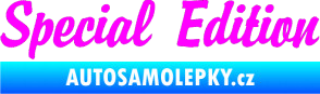 Samolepka Special edition 001 Fluorescentní růžová