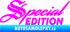 Samolepka Special edition 004 Fluorescentní růžová