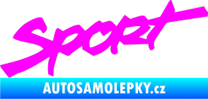 Samolepka Sport 001 Fluorescentní růžová