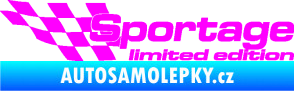 Samolepka Sportage limited edition levá Fluorescentní růžová