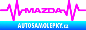 Samolepka Srdeční tep 059 Mazda Fluorescentní růžová