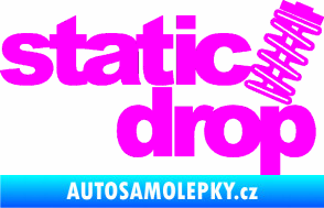 Samolepka Static drop 001 JDM styl Fluorescentní růžová