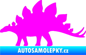 Samolepka Stegosaurus 001 levá Fluorescentní růžová