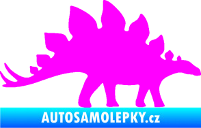 Samolepka Stegosaurus 001 pravá Fluorescentní růžová