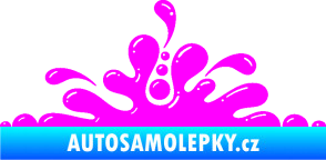 Samolepka Stékající skvrna 003 levá kaňka Fluorescentní růžová
