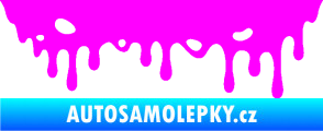 Samolepka Stékající skvrna 006 pravá Fluorescentní růžová