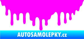 Samolepka Stékající skvrna 007 levá Fluorescentní růžová
