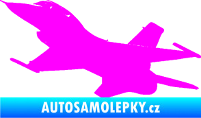 Samolepka Stíhací letoun 004 levá Fluorescentní růžová