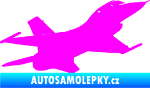 Samolepka Stíhací letoun 004 pravá Fluorescentní růžová