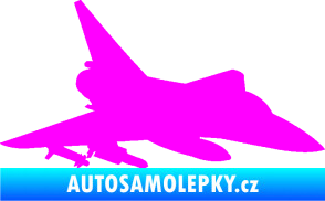 Samolepka Stíhací letoun 005 pravá Fluorescentní růžová