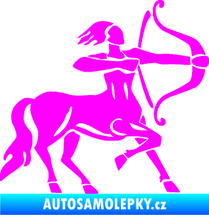 Samolepka Střelec 005 pravá Fluorescentní růžová
