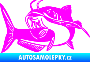 Samolepka Sumec 001 levá Fluorescentní růžová