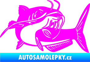Samolepka Sumec 001 pravá Fluorescentní růžová