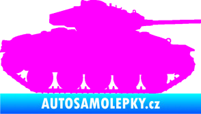 Samolepka Tank 001 pravá WW2 Fluorescentní růžová