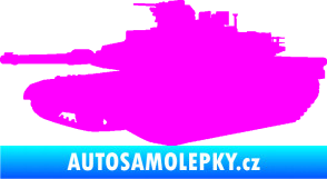 Samolepka Tank 002 levá M1 Abrams Fluorescentní růžová